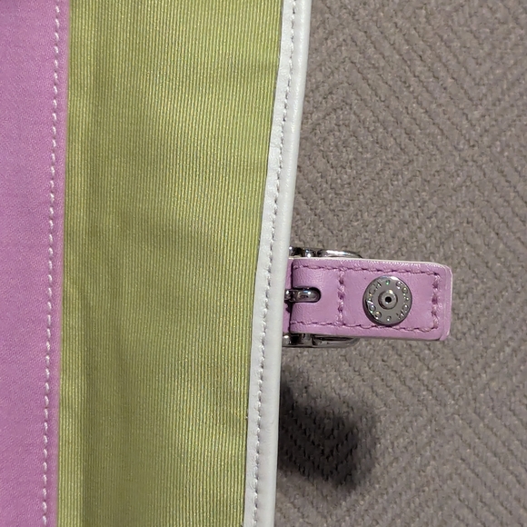 Coach Hampton Striped Wristlet - Picture 9 of 11